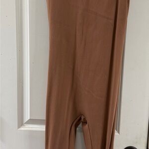 Fashion Nova Brown Ribbed Knit Top